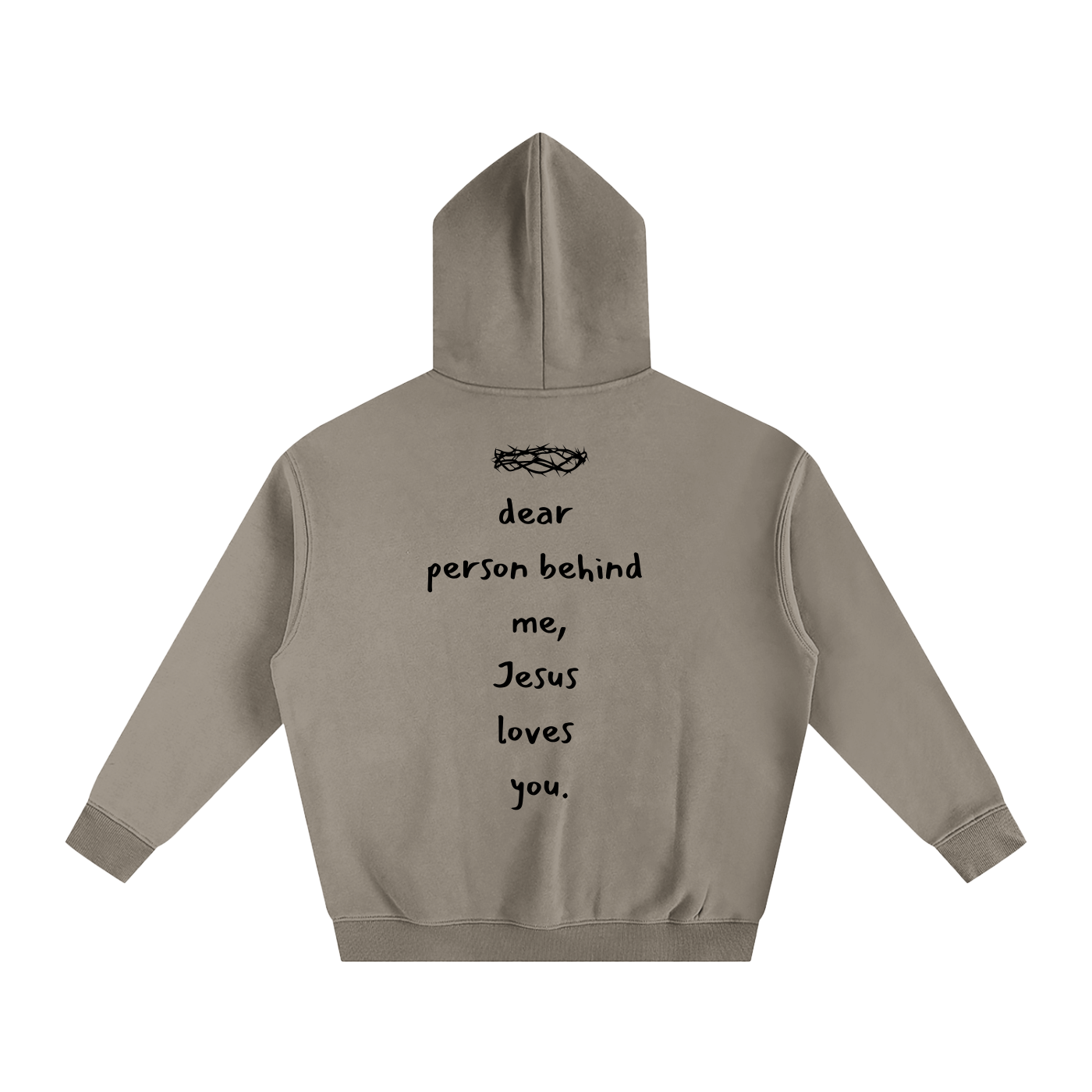Dear Person Behind Me Oversized Hoodie