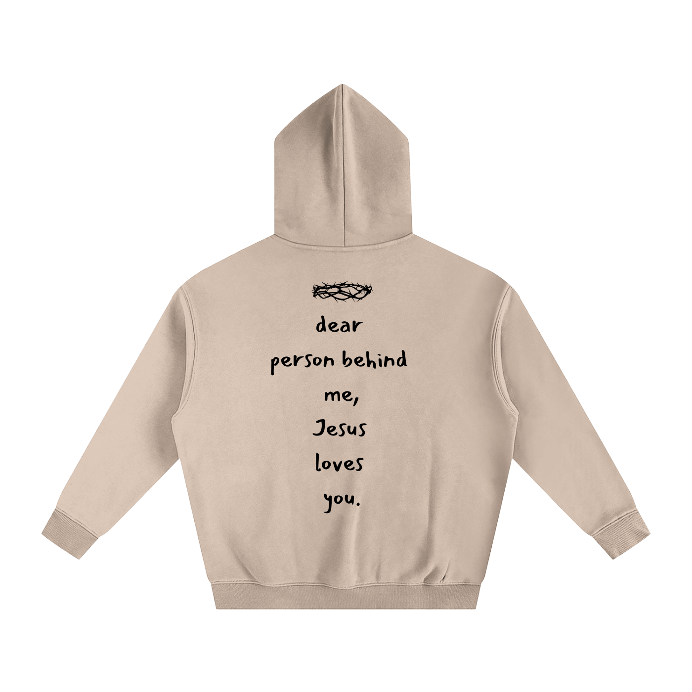 Dear Person Behind Me Oversized Hoodie