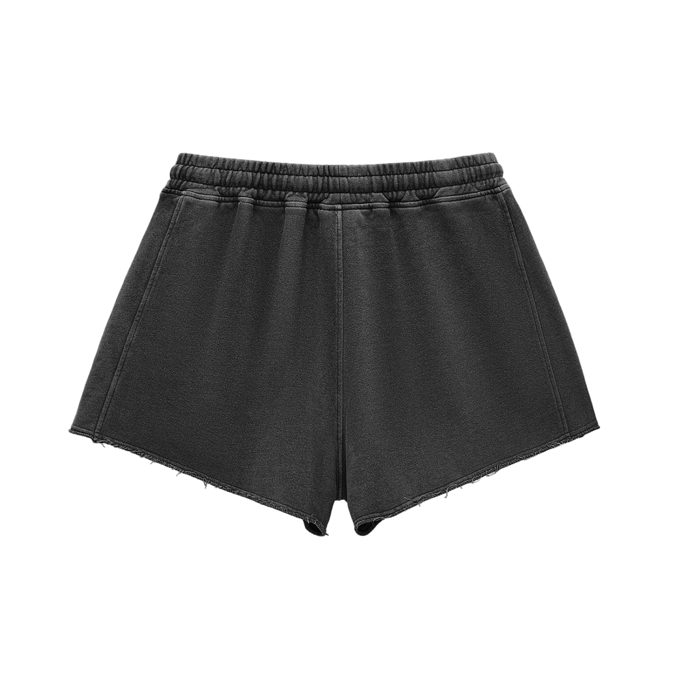 Live Like Jesus Logo Snow Washed Raw Edge Drawstring Shorts