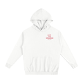 Love Thy Neighbor White Oversized Hoodie